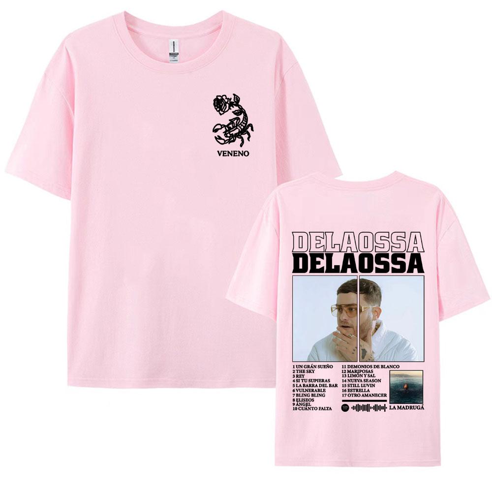 Rapper Delaossa Album Tour 2025 Print Tshirt Men Women High Street Casual Oversized Tshirts 100 Cotton Comfort Tee Shirt Tops