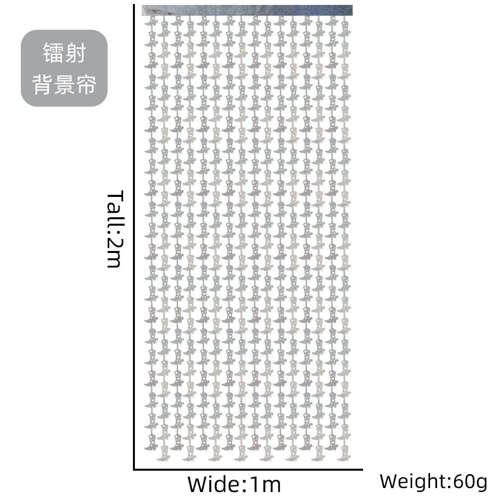 2 Eyecatching Meter Silver Laser Boot Rain Curtain Ideal For Spooky Halloween Decor