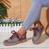 2026 New Ladies Grey Sneakers Soft-soled Comfortable Shoes Women Leisure Joker Walking Shoes