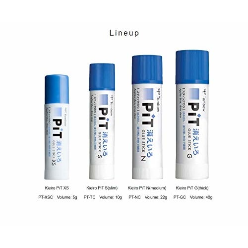 Tombow Pencil Glue Stick Disappearing Pit N PT-NC Blue Body Size: 25x100mm/Capacity Approx. 22g/40g