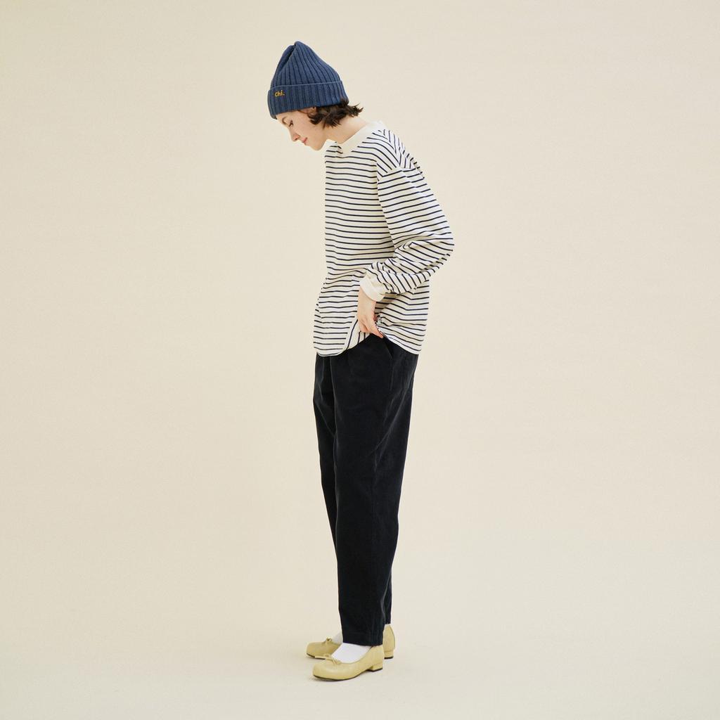 CHIQUITA Tapered Pants (Corduroy Cotton) Navy 233503Snv