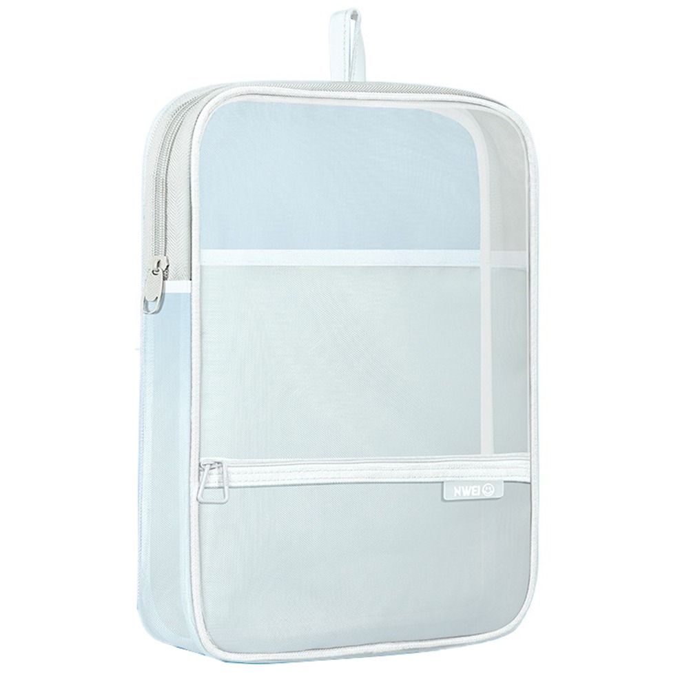Thickened Document Organizer Large Capacity Transparent File Holder File Pockets  Breathable