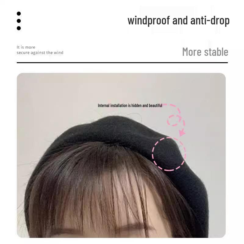 Windproof Beret Hat Wig Clip: Invisible, Anti-Drop Fixation for Hair Pieces