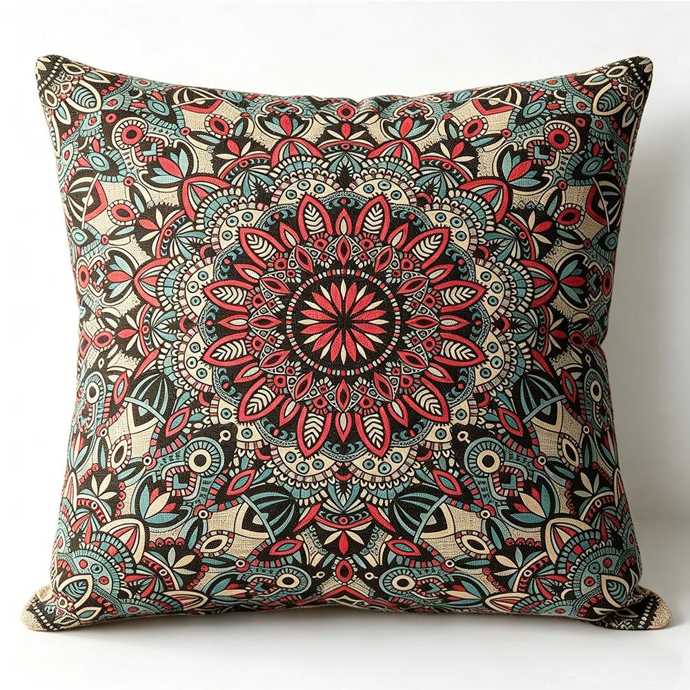 African Tribal Mandala Vintage Pattern Cushion Cover Set Exotic Bohemian Decorative Pillowcase for Sofa Bedroom Home Decor