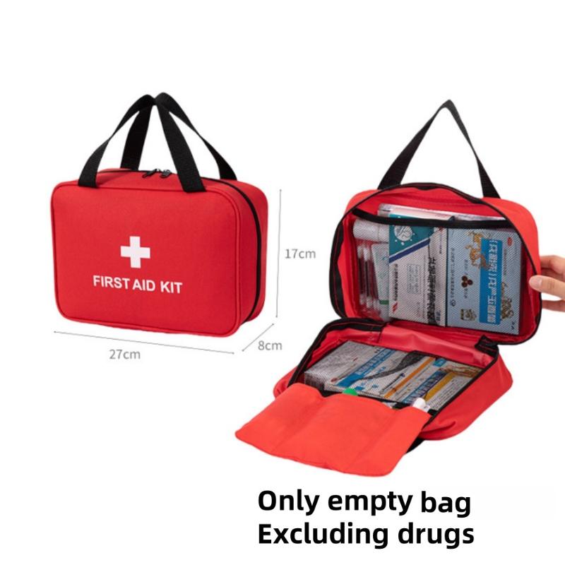 1 Piece Medicine Medical Storage Pouch Portable First Aid Kit Bags Camping Emergency Home Outdoor Travel Handle Bag Organizer
