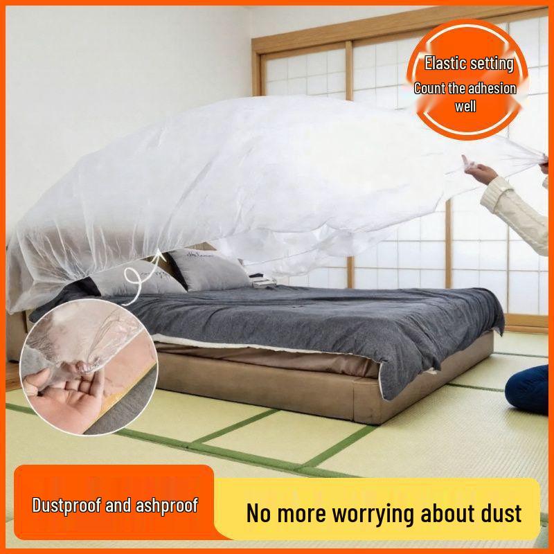 Disposable Elastic Bed & Sofa Dust Cover with Drawstring