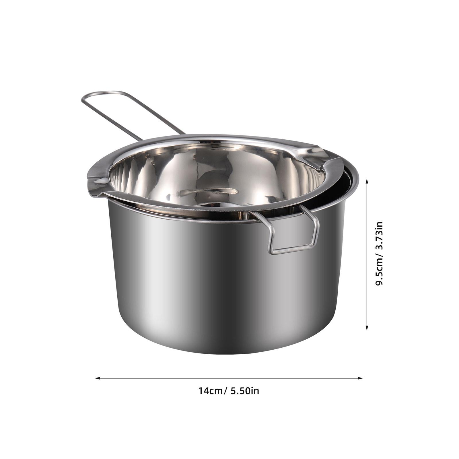 

1Set Wax Melting Pot Stainless Steel Double Boiler Chocolate Melting Pot Candy Butter Cheese Warmer Boiler