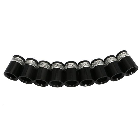 10Pcs Tough Golf Ferrule Lightweight Compact Glitter Design Golf Iron Ferrule for Sport