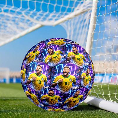 Neymar Celebration Size 5 Soccer Balls, Anti-Slip, Protective Football, Outdoor Sport, Practice Games, Birthdays Gift Suitable for Fan