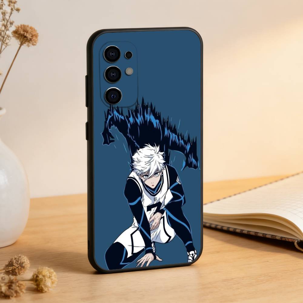 

Blue Lock Phone Case For Samsung S25,S24,S21,S22,S23,S30,Ultra,S20,Plus,Fe,Soft Silicone Black Cover Samsung S24ULTRA