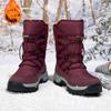 TUINANLE Damenstiefel, wasserdicht, für den Winter, Herrenschuhe, Schneestiefel, Plateau, warm halten, Winterstiefel mit dickem Fell