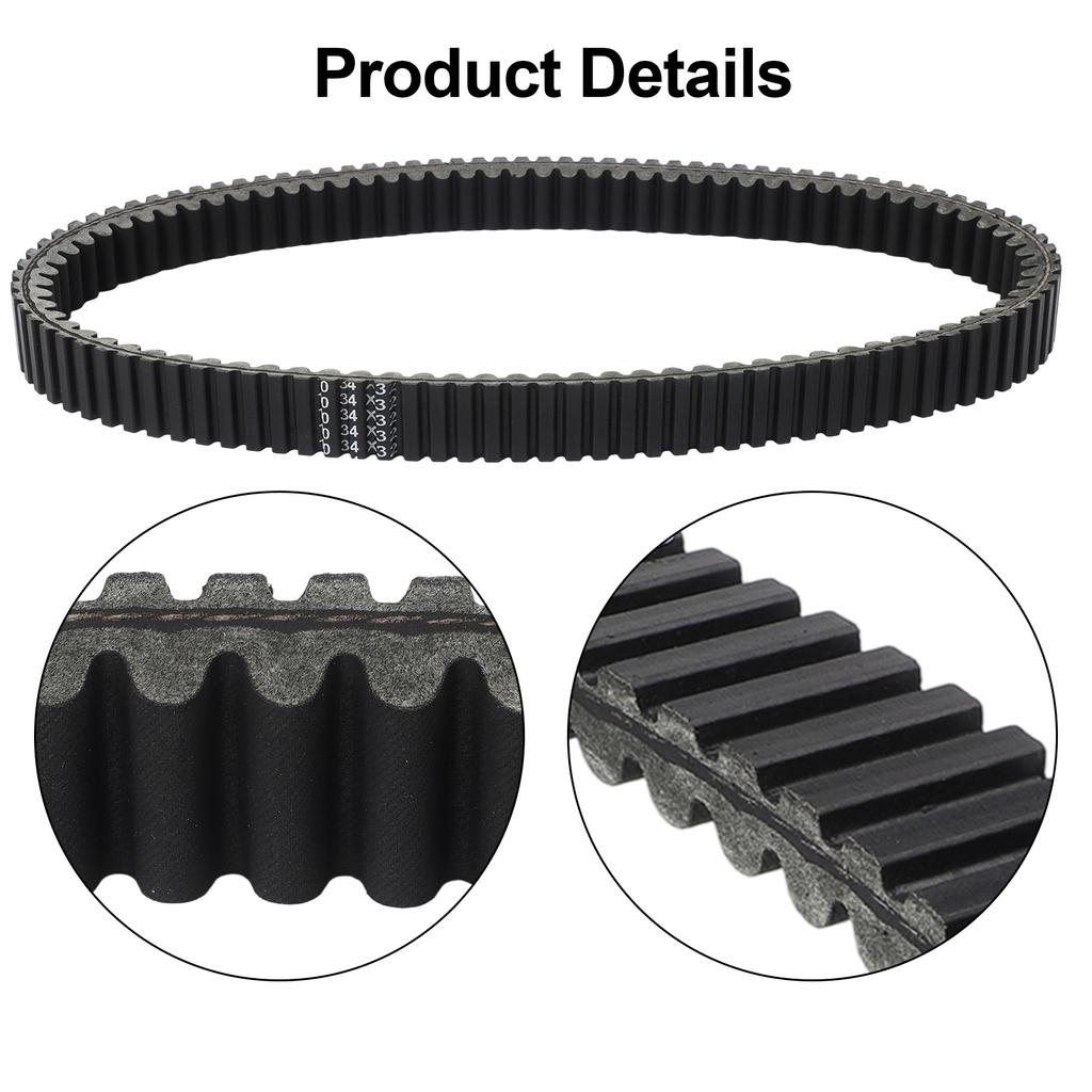 Lawn Mower Belt 1034x32 Drive Belt Aramid Fiber Easy Installation Machine Efficiency Rubber Compound Tensile Strength