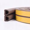 Self-adhesive rubber seal type D brown 100m EPDM
