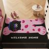 Cartoon Cute Pet Doormat: Easy-to-Clean Coil Mat for Dirt Wiping and Customizable Design