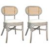 Day and Night - Day and Night Dining Chairs 2 Units Gray Linen