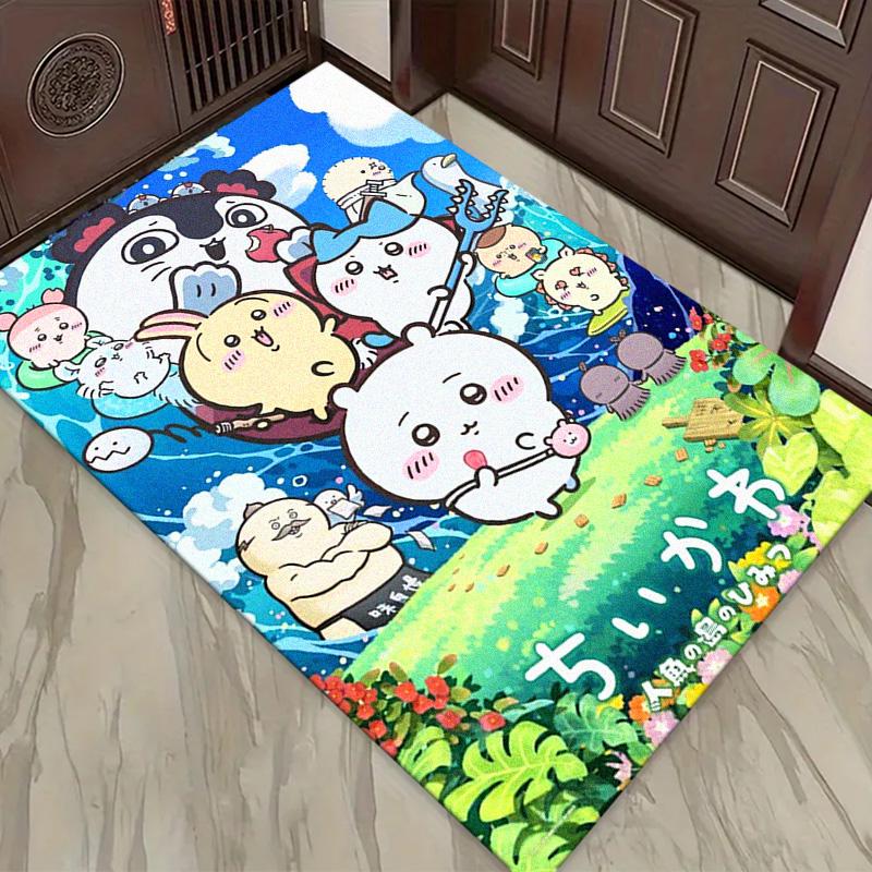 Anime Chiikawa Carpet Rug for Living Room Bedroom Home Sofa Decoration,Kids play Non-slip Floor Mat