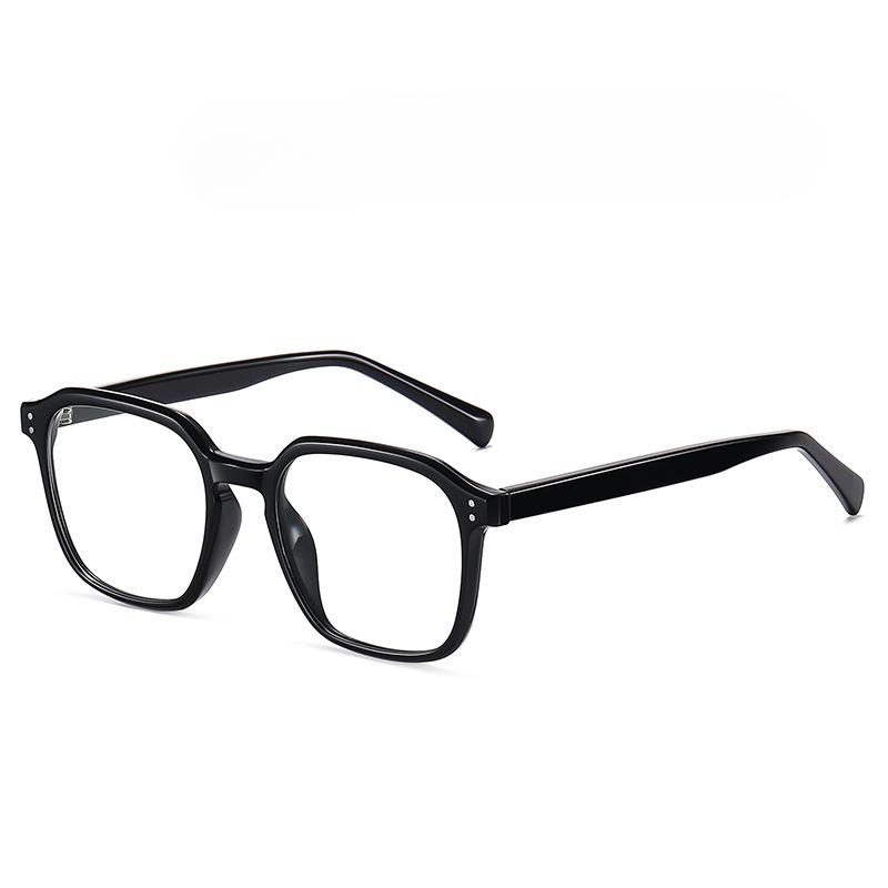 Trend Korean Version of Black-framed Flat Mirror Box TR90 Anti-blue Frame Glasses Plate Leg Full-frame Glasses Frame