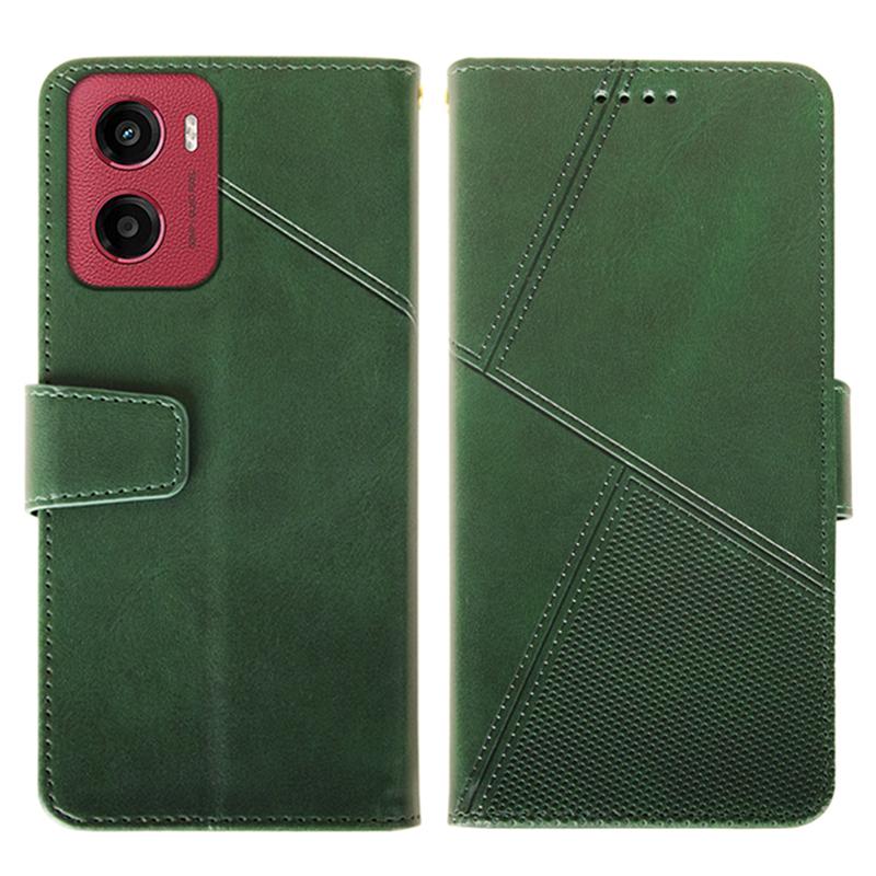 

Для Motorola Moto G05 4G Чохол Шкіряний Гаманець Чохол для Телефону Підставка Текстура Теляти Green