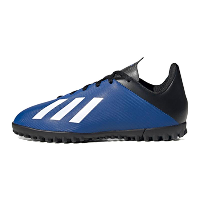 Adidas X 19.4 Slip Resistant Cushioning Abrasion Resistant Low Top Kids' Soccer Shoes Blue Black White Kids' Sneakers FV4662