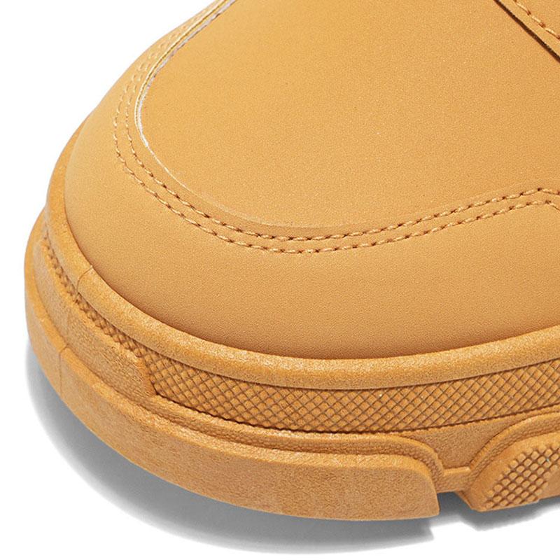 Oulylan Herren Sneaker Atmungsaktive Arbeitskleidungsschuhe Trendige Schuhe mit dicker Sohle Rutschfest Weiß Lässige Skateboard-Schuhe Stiefeletten