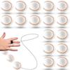 Mini Wrist Rebound Bouncy Balls Soft Wear-resistant Sports Design with Finger Loop for Camping Team Building Games