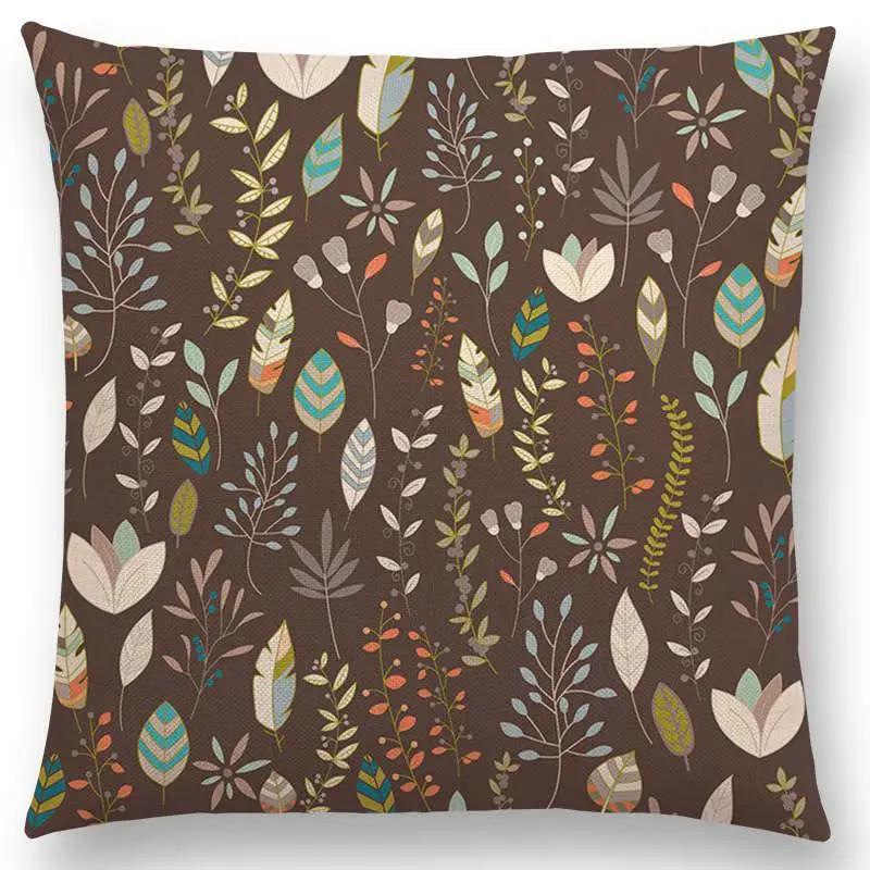 Botanische Blumen- und Schmetterlings-Kissenhülle Wunderschöne Blumengarten-Mini-Drucke Heimdekor Sofa-Überwurf-Kissenbezug