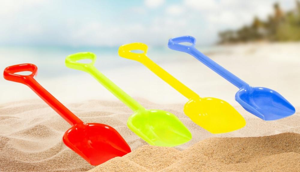 Łopata Do Piasku Na Plażę Dla Dziecka Duża Błyszcząca 42 Cm