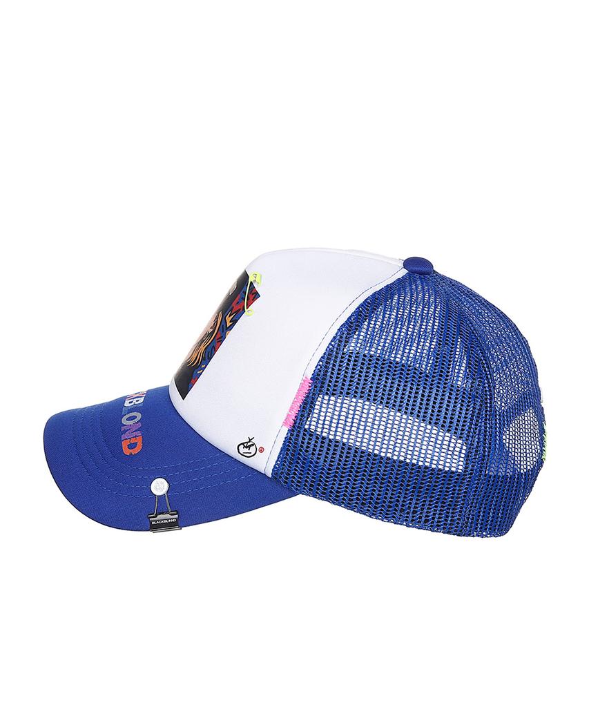 BLACKBLOND Vividi Pop Clash Trucker Mesh Cap (Blue)