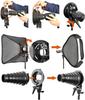 Godox mount with adjustable with Bowens mount for S-type bracket/bracket angle/holder strobes/flashes/softboxes/beauty dishes/umbrellas [Used]