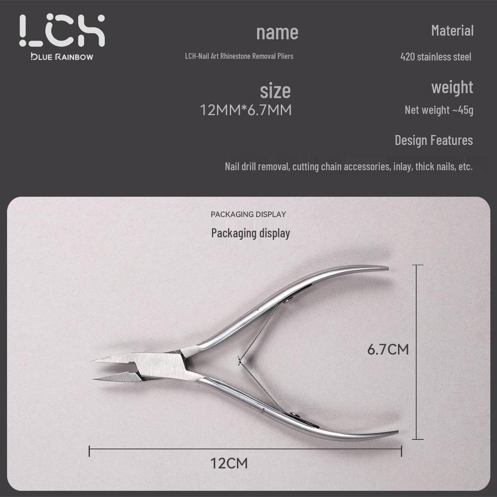 Eagle Beak Nail Clippers for Ingrown & Thick Nails - Straight Jaw Pliers with Drill Removal