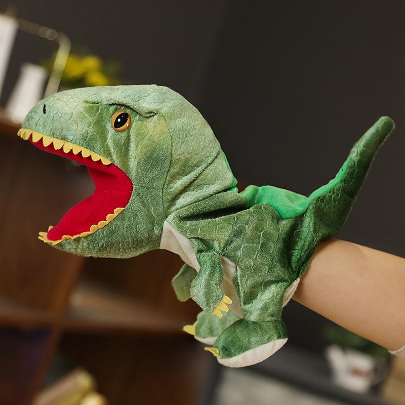 Dinosaurier Tyrannosaurus Handpuppe Plüschtier Eltern-Kind Baby Story Puppe Kindergarten Interaktive Lehrmittel