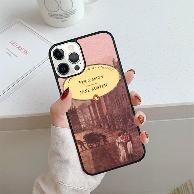 Cover Book Jane Austen Phone Case For iPhone 17 Air 14 15 16 16e 13 12 Max Cover For Apple 11 Pro Max Plus Coque