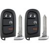 Key Fob Replacement for 2013-2018 Dodge Ram 1500 2500 3500 Car Keyless Entry Remote Control, GQ4-54T GQ454T, 4 Buttons, 2Pcs
