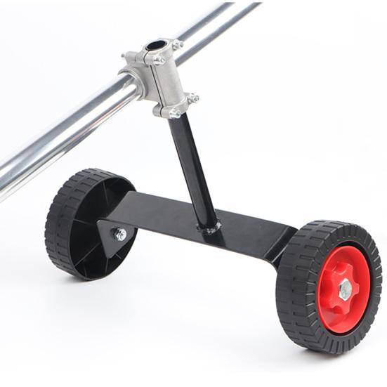 Cadru de susținere al mașinii de tuns iarba Reglabil în formă de T Roți auxiliare pentru mașina de tuns iarba, care economisește forța de muncă, portabil.