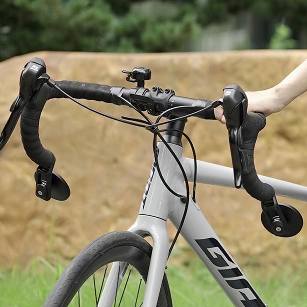 Specchietto Retrovisore Manubrio Regolabile a 360° Resistente all'Usura Specchietti Estremità Manubrio per Bici da Strada MTB