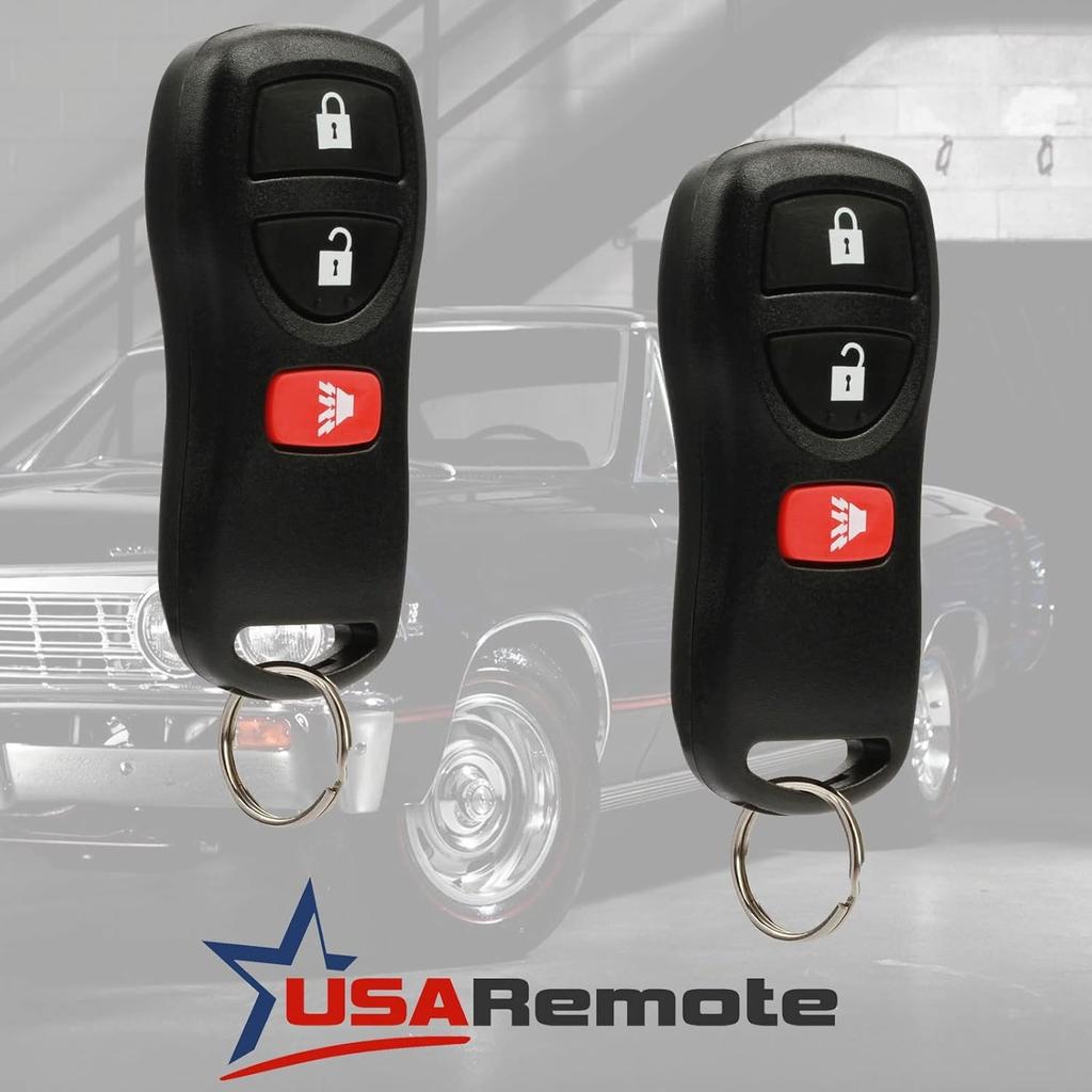 Key Fob Keyless Entry Remote Fits Frontier Armada Murano 2-Pack Black
