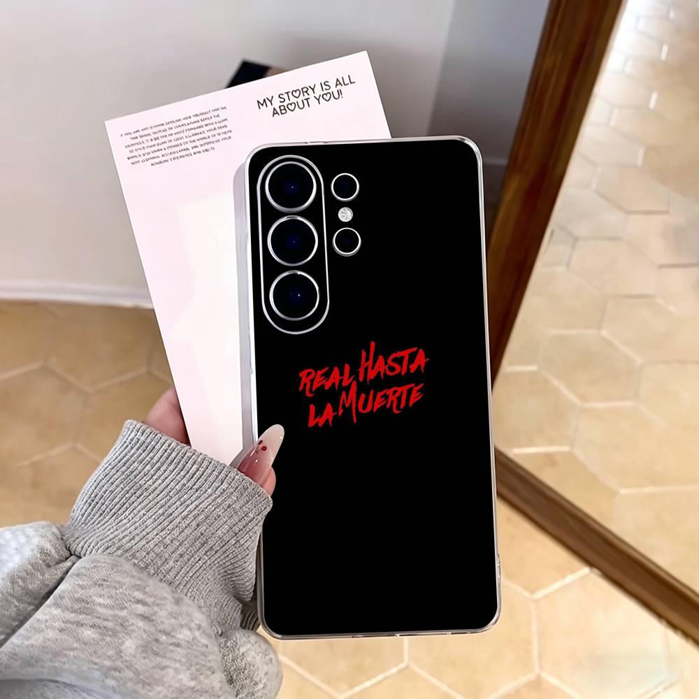 Anuel AA-Real Hasta La Muerte Handyhülle Für Samsung S25,S24,S21,S22,S23,S30,Ultra,S20,Plus,Fe,Note,10,9,5G Transparente Hülle