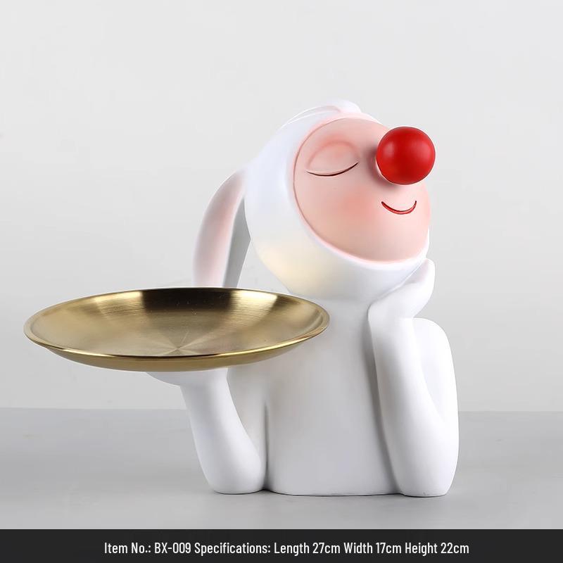 Rabbit Luxury Dual-Sided Balloon Ornaments for TV Cabinet & Living Room
