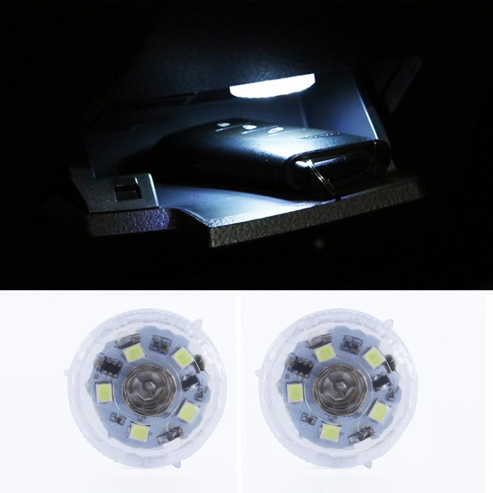 2 Pcs Self-adhesive Car Interior Atmosphere Lights Mini Finger Touch Sensor Car Interior Light Portable High Brightness