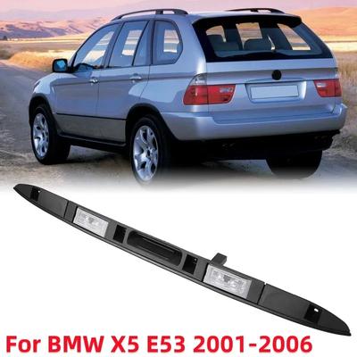 Trunk Tail Gate Switch with LED Light Trunk Lid Rear Handle Grip With Key Button For BMW X5 E53 2001-2006