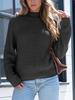 2026 Autumn/Winter Women's High Neck Solid Color Knit Sweater