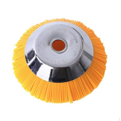 8Inch Vegetation Brush with Nylon | Threaded Mounting Hub, Lightweight CupShaped Design,