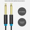 Weixun BAA 6.5 Audio Cable: Male to Male, 6.35mm Dual-Core, Ideal for Power Amplifiers, Speakers, and Electric Guitars.