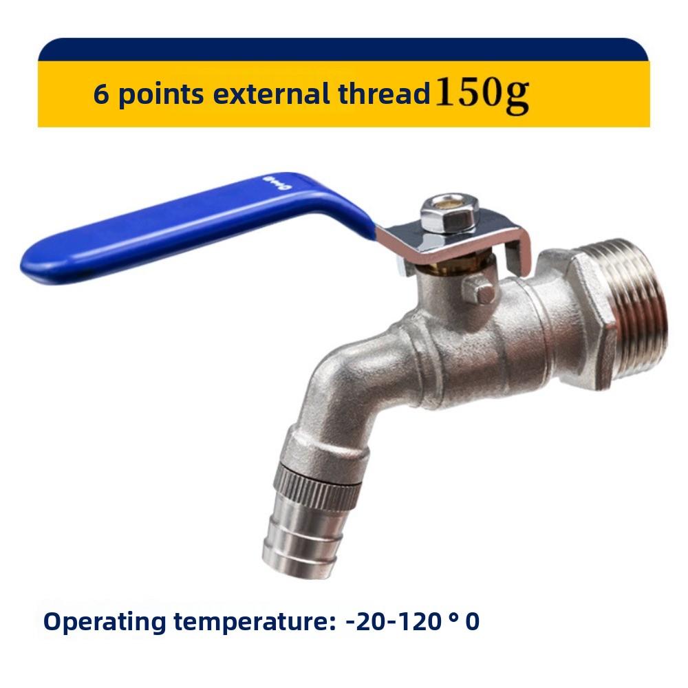 

Blue Industrial and Home Irrigation Zinc Alloy Garden Bibcocks with Dual Nipple and Outdoor Balcony Faucet Bathroom Faucet
