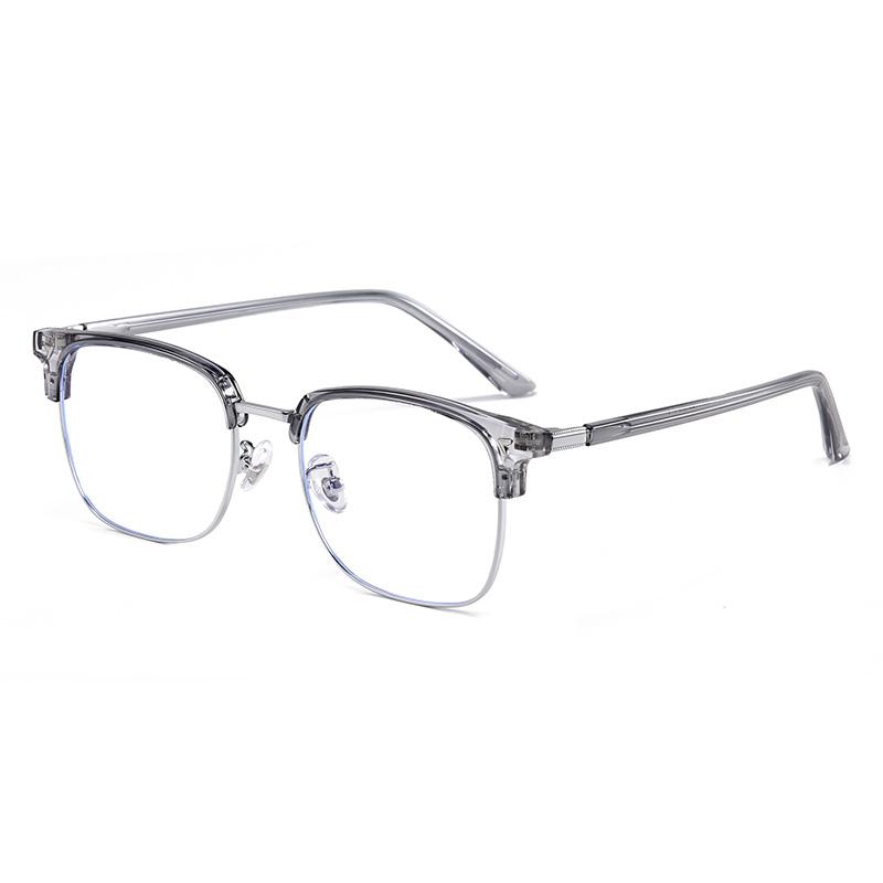 0 -0.5 -0.75 To -6.0 Half Frame  Anti Blue Rays Square Nearsighted Glasses For Women  Shortsighted Prescription Spectacles