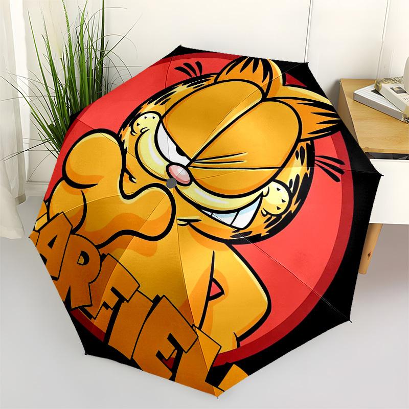 

1pc Garfield Sticker Umbrella with Plastic Handle,Suitable for All Seasons Home Travel Outdoor UmbrellaFP057