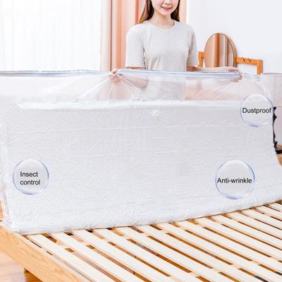 Bolsa de almacenamiento al vacío, bolsa de almacenamiento de colchones reutilizable para ahorrar espacio, bolsa de compresión de colchón a prueba de polvo para el hogar