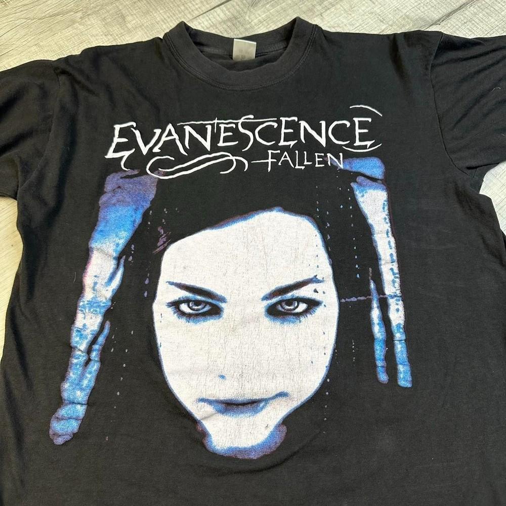 Evanescence Fallen Rock Band Tour футболка с коротким рукавом классического черного цвета KV26085 Унисекс футболка XXXL