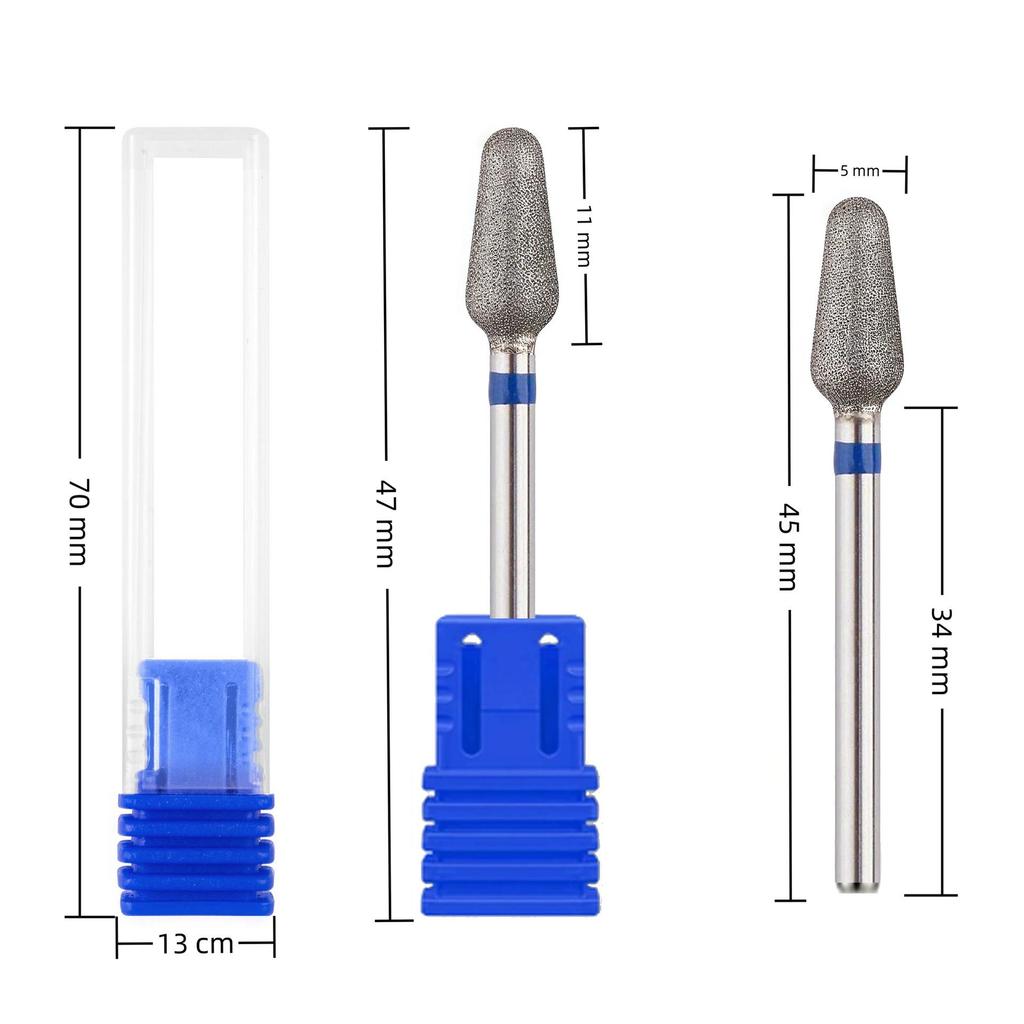 Diamond Grinding Head for Nail Art: Polishing & Cuticle Removal Tool