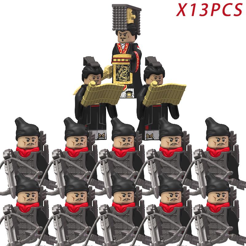 50PCS MOC Medieval Military Knights Set - War Horse with Armor and Rope - Action Figures Building Blocks Bricks Toys for Kids Gift
